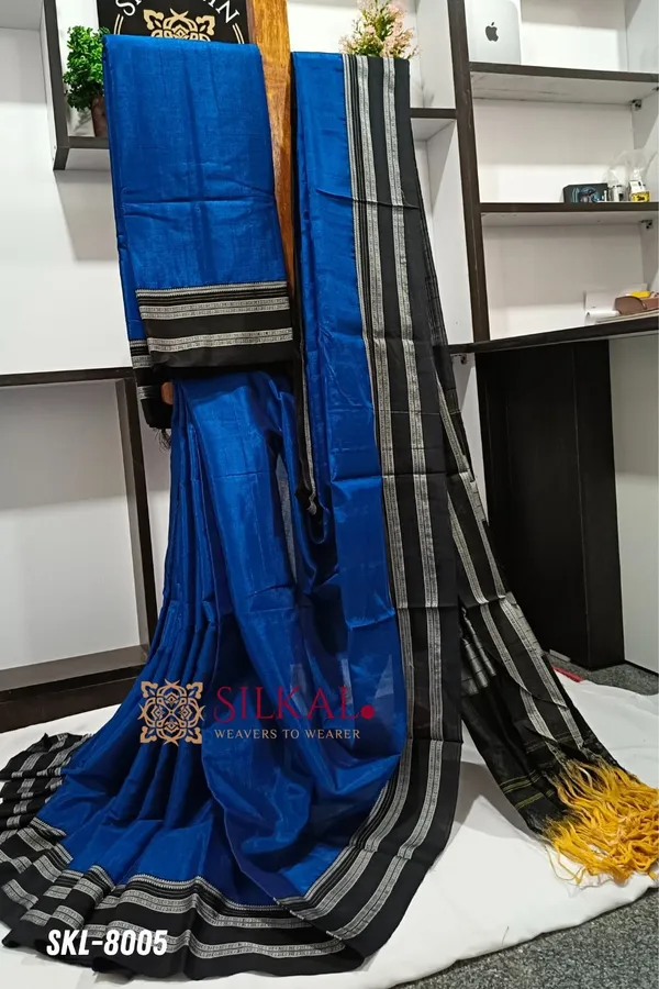 Ilkal_Handloom_Viscose_Silk_Gayatri_Border_Saree_Code-_SKL1051