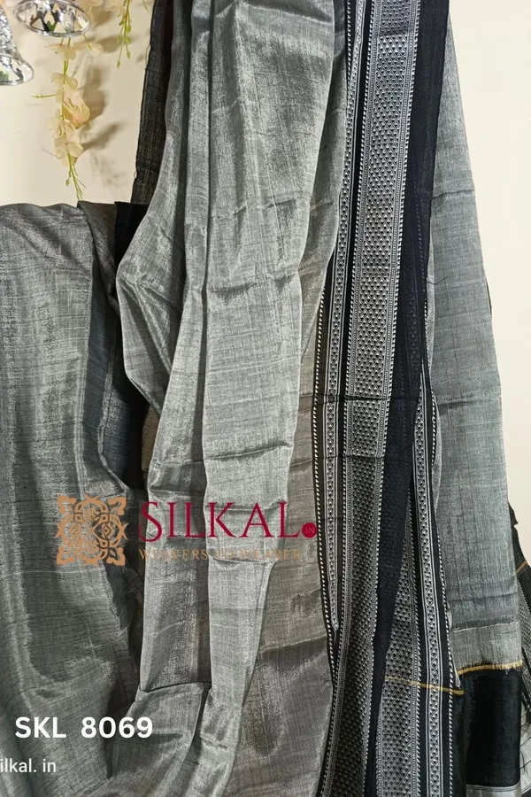 Ilkal_Handloom_Cotton_Silk_Chikki_Border_Saree_Saree_Code-_SKL1509