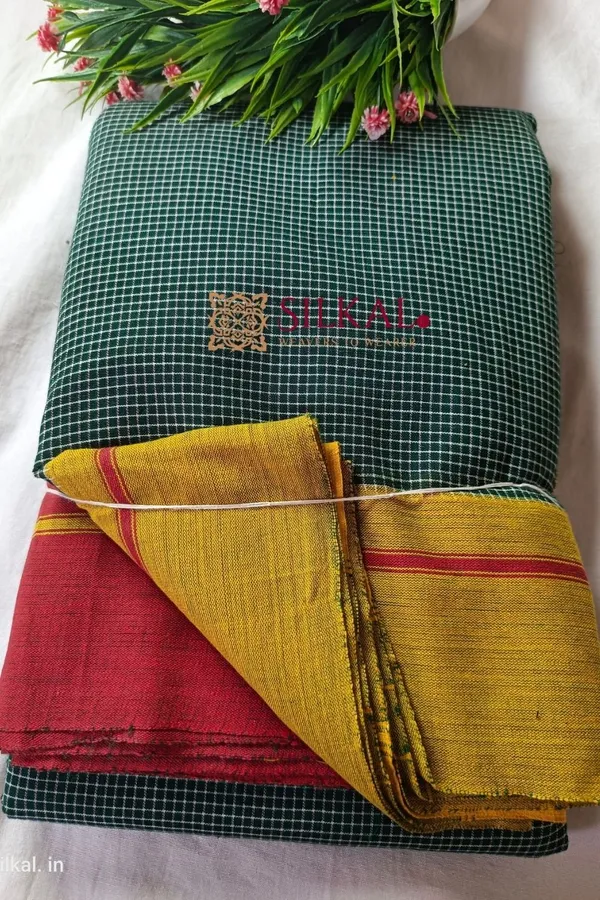 Patteda_Anchu_Pure_Cotton_Handloom_Saree_Saree_Code-_SKL1083