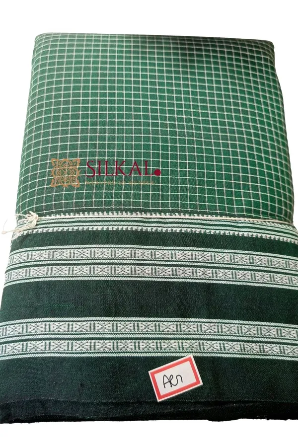 Patteda_Anchu_Pure_Cotton_Handloom_Saree_Saree_Code-_SKL1084