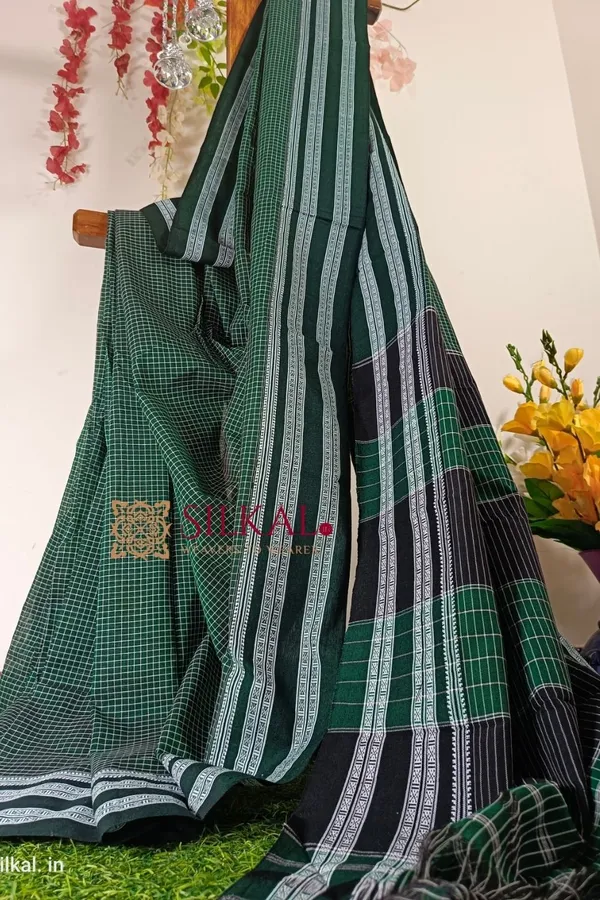 Patteda_Anchu_Pure_Cotton_Handloom_Saree_Saree_Code-_SKL1084