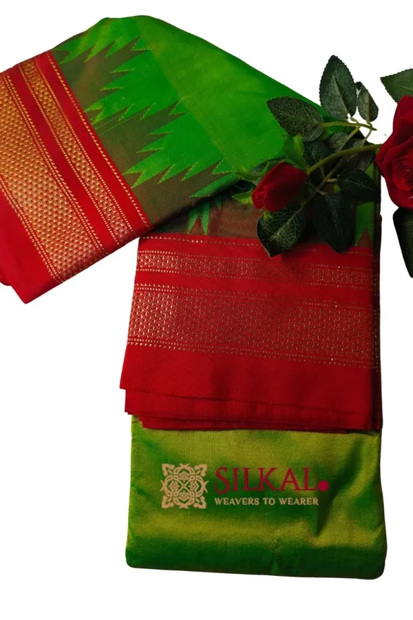 Ilkal_Half_Silk_Handloom_Saree_Saree_Code-_SKL1622