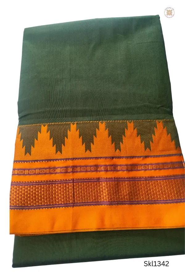 Ilkal_Plain_Temple_Border_Saree_Code-_SKL1556