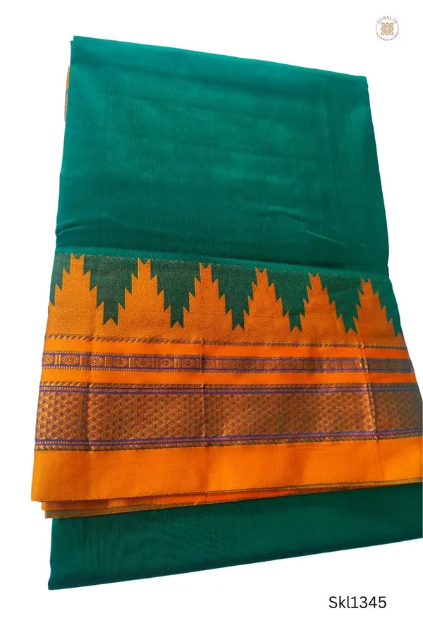 Ilkal_Plain_Temple_Border_Saree_Saree_Code-_SKL1558
