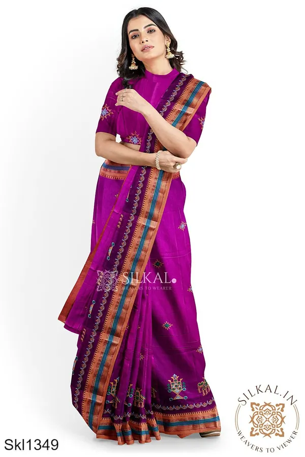 Ilkal_Kasuti_Sarees_Saree_Code-_SKL1352