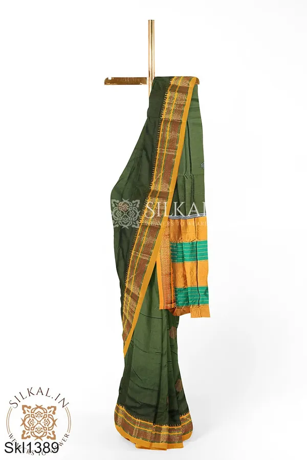 Ilkal_Mercerized_Sonamati_Cotton_Butta_Saree_Saree_Code-_SKL1363
