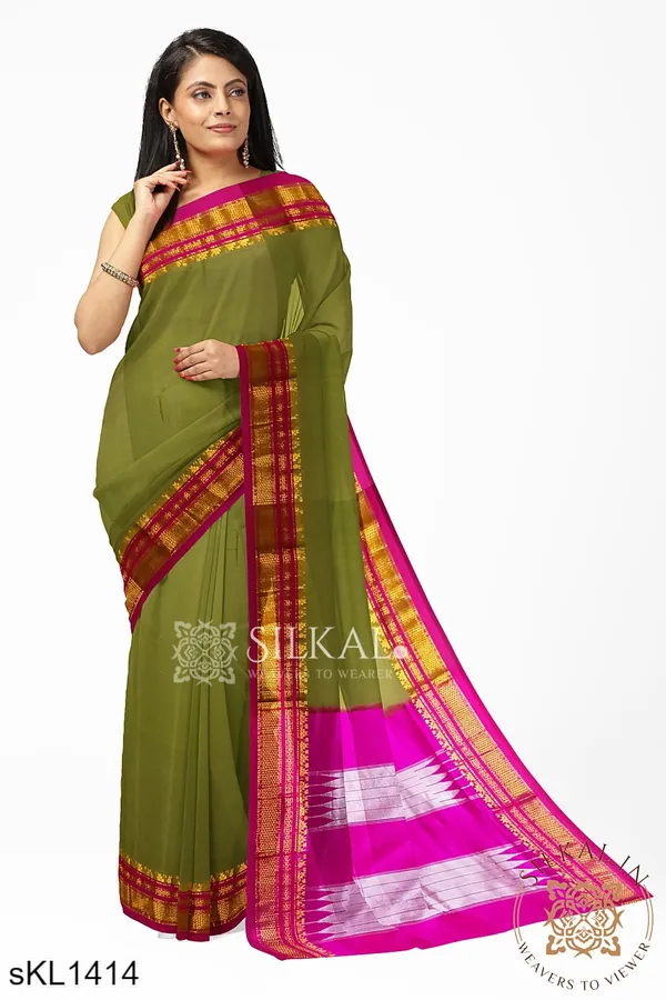 Ilkal_Cotton_Silk_Saree_Code-_SKL1584