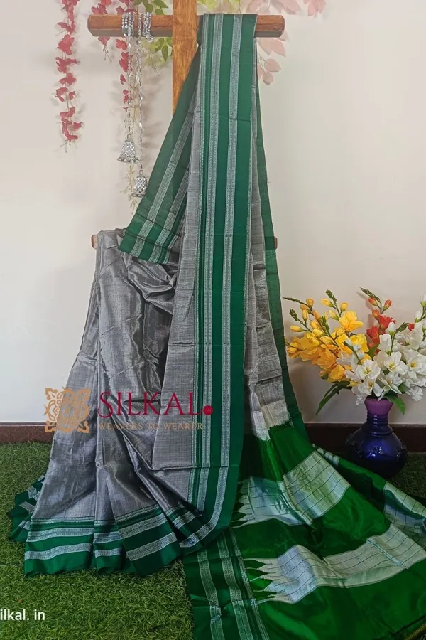 Ilkal_Handloom_Viscose_Silk_Gayatri_Border_Saree_Saree_Code-_SKL1384