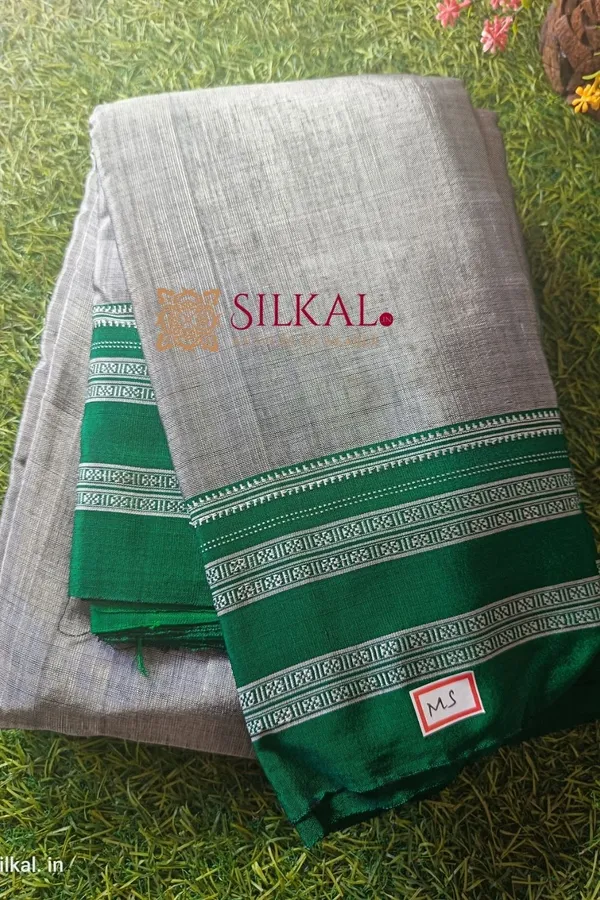 Ilkal_Handloom_Viscose_Silk_Gayatri_Border_Saree_Saree_Code-_SKL1384