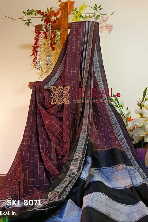 Ilkal_Cotton_Silk_Chikki_Paras_Handloom_Saree_Saree_Code-_SKL1211