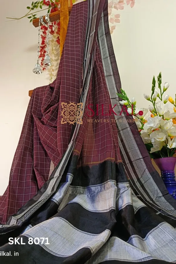 Ilkal_Cotton_Silk_Chikki_Paras_Handloom_Saree_Saree_Code-_SKL1211