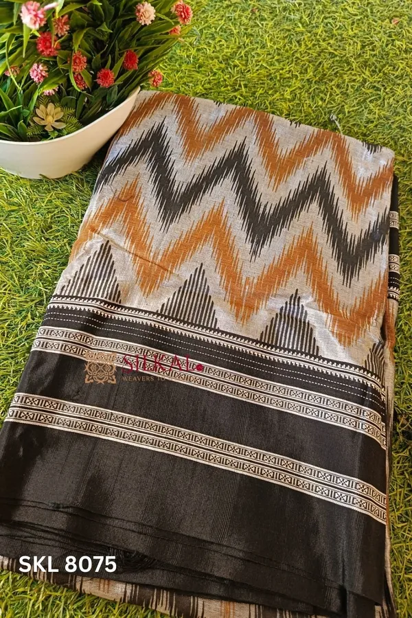 Handloom_Print_Viscose_Silk_Gayatri_Border_Saree_Code-_SKL1354