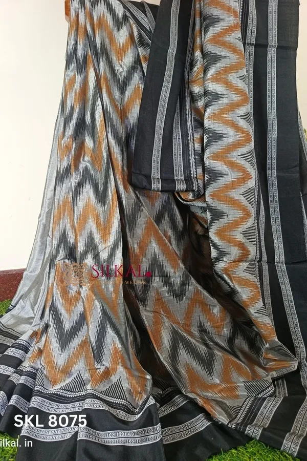 Handloom_Print_Viscose_Silk_Gayatri_Border_Saree_Code-_SKL1354
