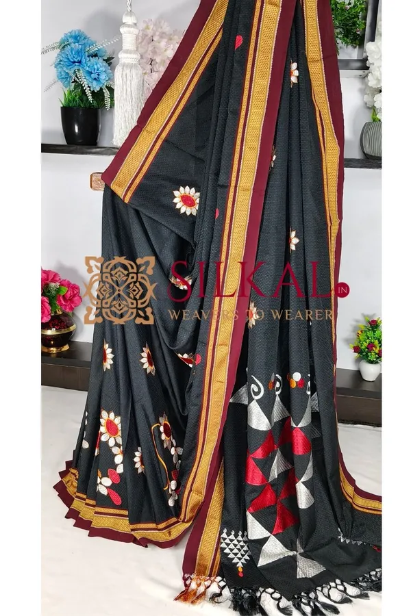 Traditional_Khun_Kasuti_Saree_SKL04090