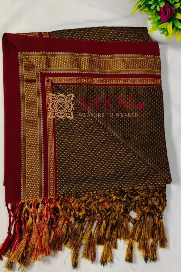 Traditional_khun_Dupatta_With_Tassels_SKLD03907