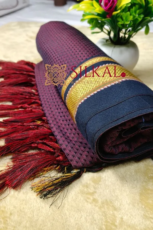 Traditional_khun_Dupatta_With_Tassels_SKLD03916