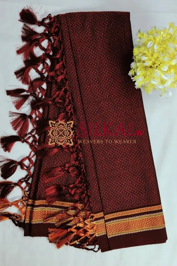 Traditional_khun_Dupatta_With_Tassels_SKLD03917
