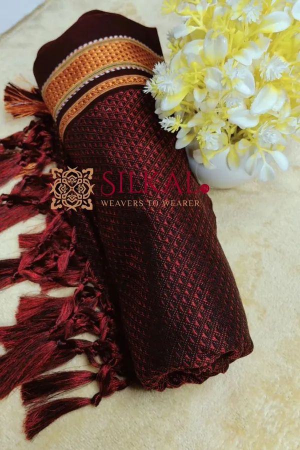 Traditional_khun_Dupatta_With_Tassels_SKLD03917
