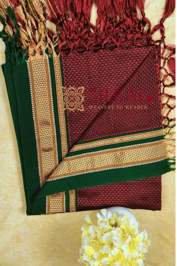 Traditional_khun_Dupatta_With_Tassels_SKLD03921