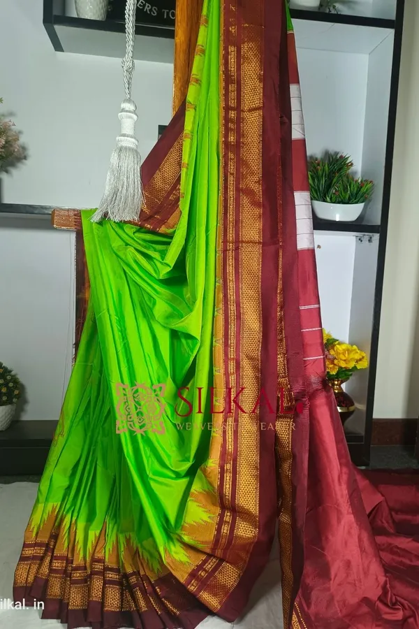 Ilkal_Temple_Saree_Code-_SKL1199