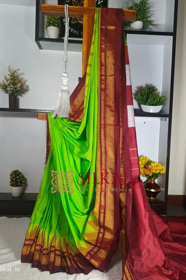 Ilkal_Temple_Saree_Code-_SKL1199