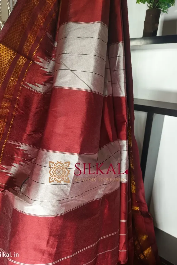 Ilkal_Temple_Saree_Code-_SKL1199