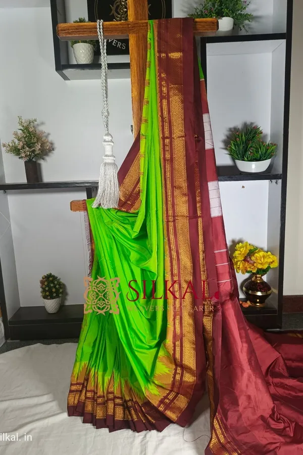 Ilkal_Temple_Saree_Code-_SKL1199