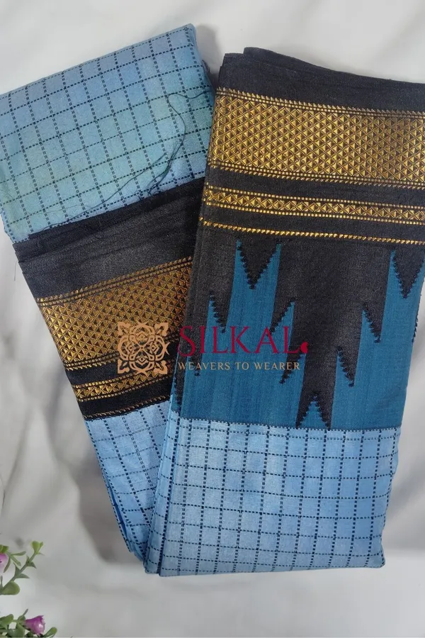 One_Side_Border_Chandarana_Temple_Saree_Code-_SKL1774