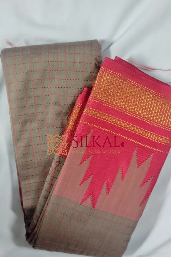 One_Side_Border_Chandarana_Temple_Saree_Code-_SKL1472