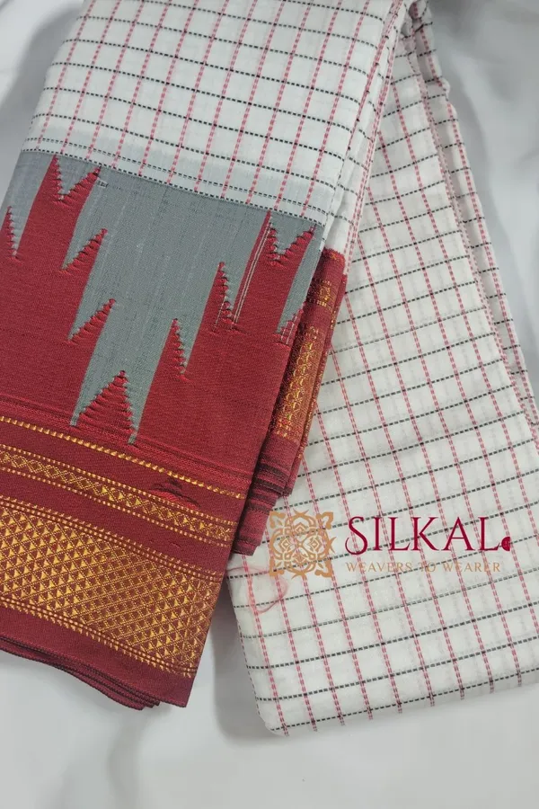 One_Side_Border_Chandarana_Temple_Saree_Saree_Code-_SKL1471