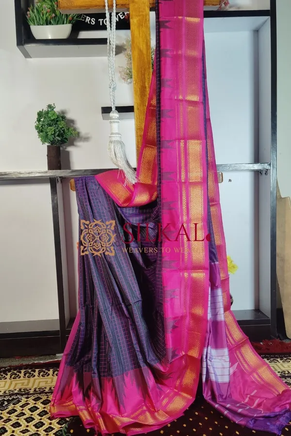 One_Side_Border_Chandarana_Temple_Saree_Saree_Code-_SKL1242