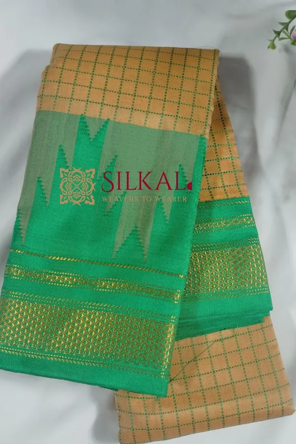 One_Side_Border_Chandarana_Temple_Saree_Saree_Code-_SKL1779