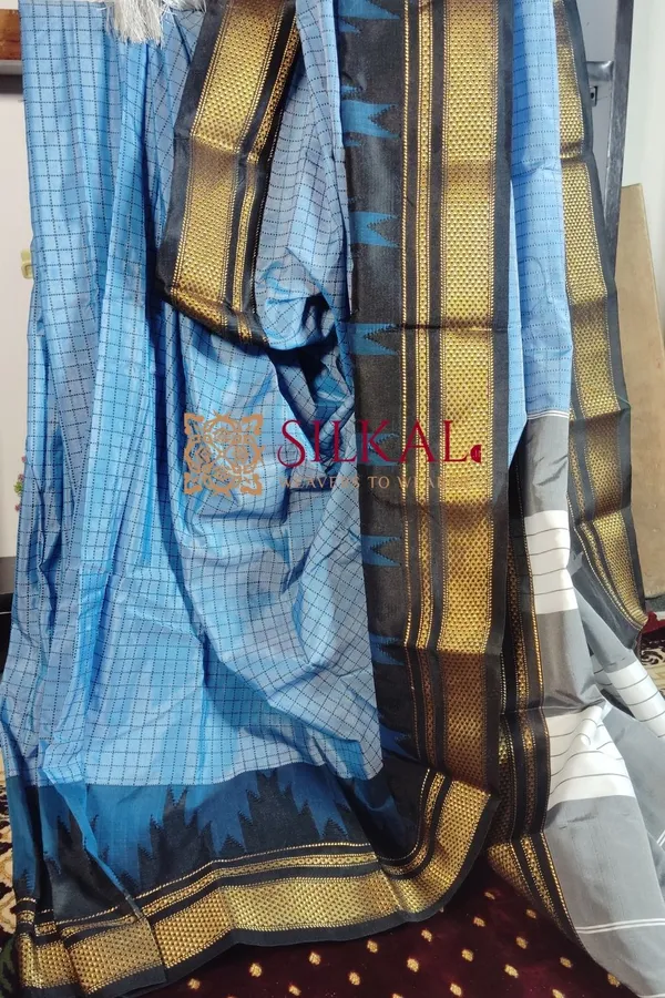 One_Side_Border_Chandarana_Temple_Saree_Code-_SKL1774