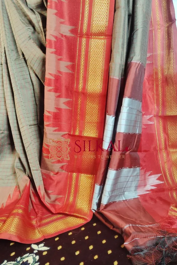 One_Side_Border_Chandarana_Temple_Saree_Code-_SKL1472