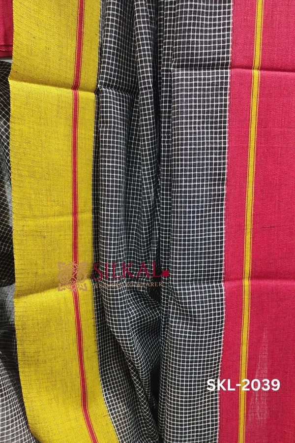 Patteda_Anchu_Pure_Cotton_Ganga_Jamuna_Handwoven_Saree_Saree_Code-_SKL1035