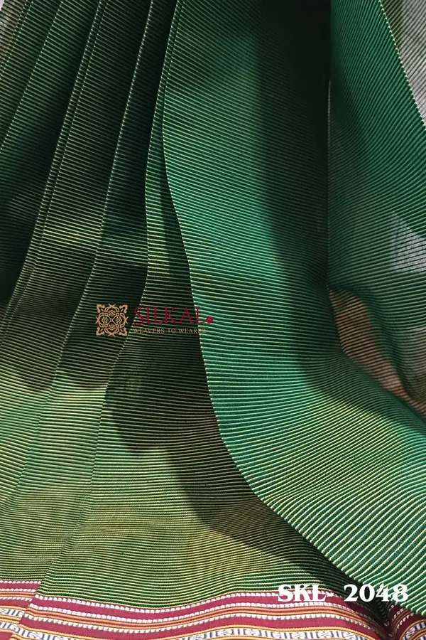 Ilkal_Viscose_Silk_Kaddi_Saree_With_Gomi_Border_Saree_Code-_SKL1375