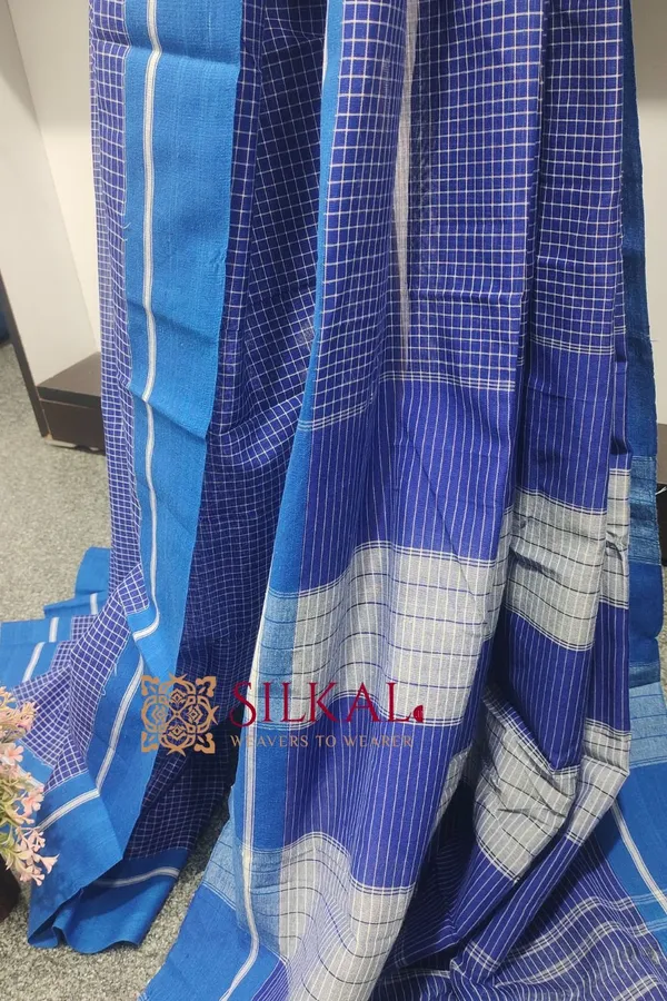 Patteda_Anchu_Pure_Cotton_Handwoven_Saree_Saree_Code-_SKL1023