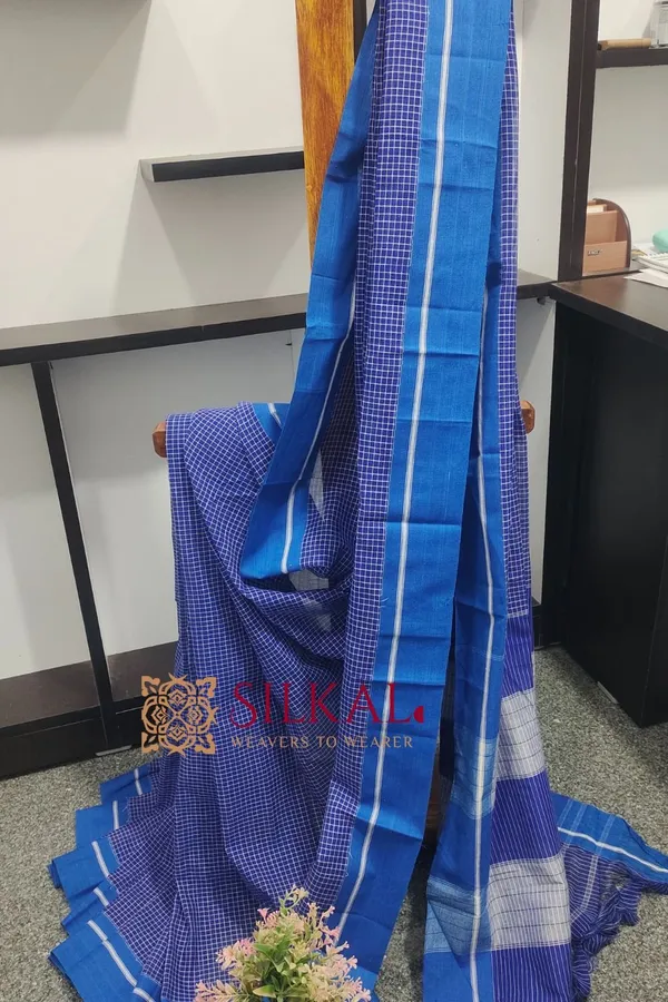 Patteda_Anchu_Pure_Cotton_Handwoven_Saree_Saree_Code-_SKL1023