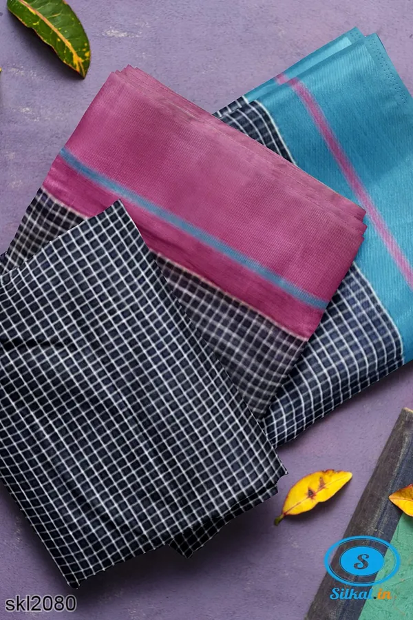 Patteda_Anchu_Pure_Cotton_Handwoven_Saree_Saree_Code-_SKL1506