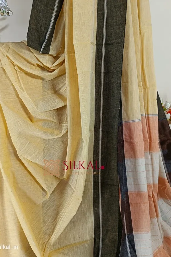 Patteda_Anchu_Pure_Cotton_Handwoven_Saree_Code-_SKL1174