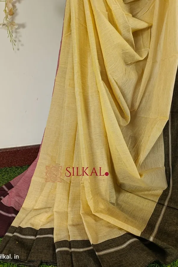 Patteda_Anchu_Pure_Cotton_Handwoven_Saree_Code-_SKL1174
