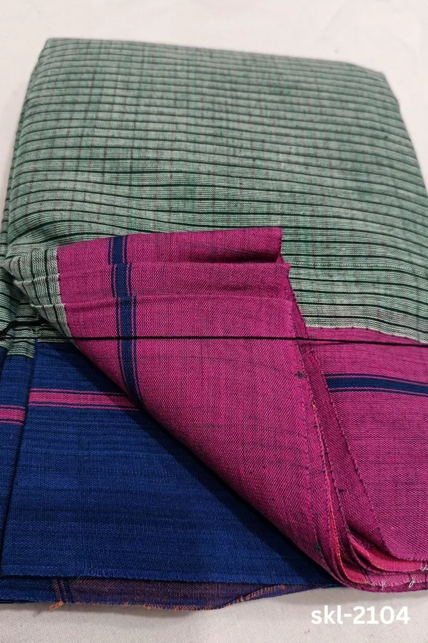 Patteda_Anchu_Pure_Cotton_Handwoven_Saree_Code-_SKL1131
