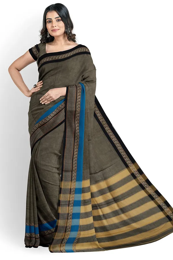 Narayan_Peth_Plain_Cotton_Saree_With_Patti_Pallu_Saree_Code-_SKL1679