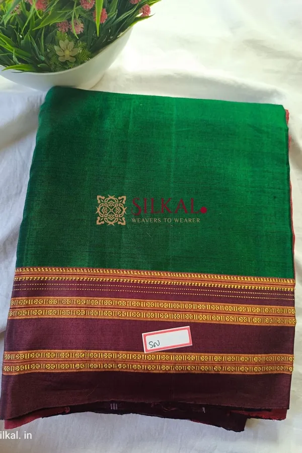 Ilkal_Handloom_Viscose_Cotton_Silk_Special_Gayatri_Border_Saree_Saree_Code-_SKL1043
