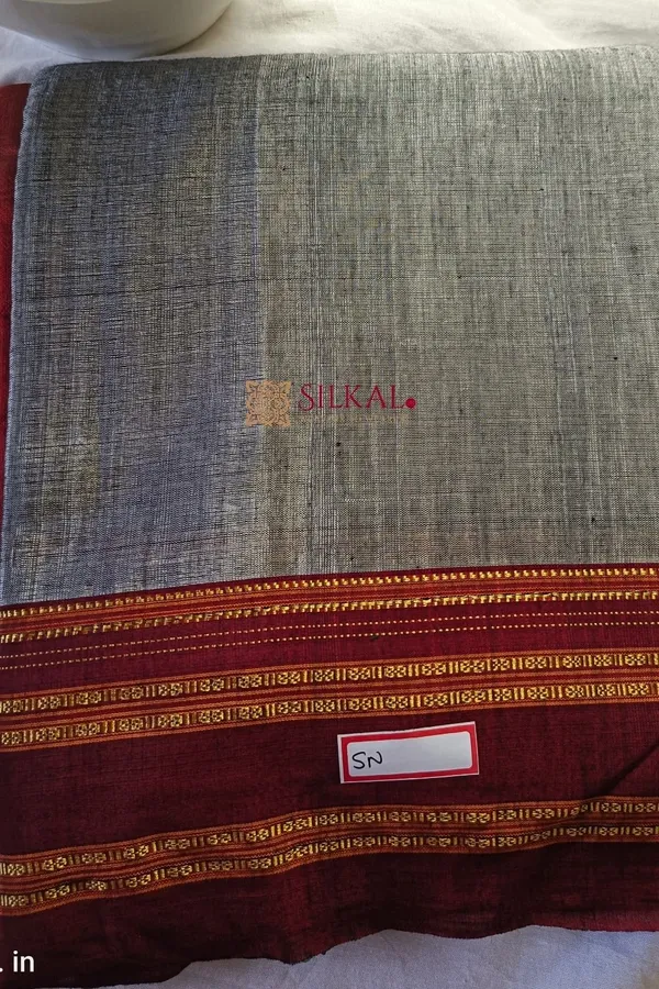 Ilkal_Handloom_Viscose_Cotton_Silk_Special_Gayatri_Border_Saree_Code-_SKL1258