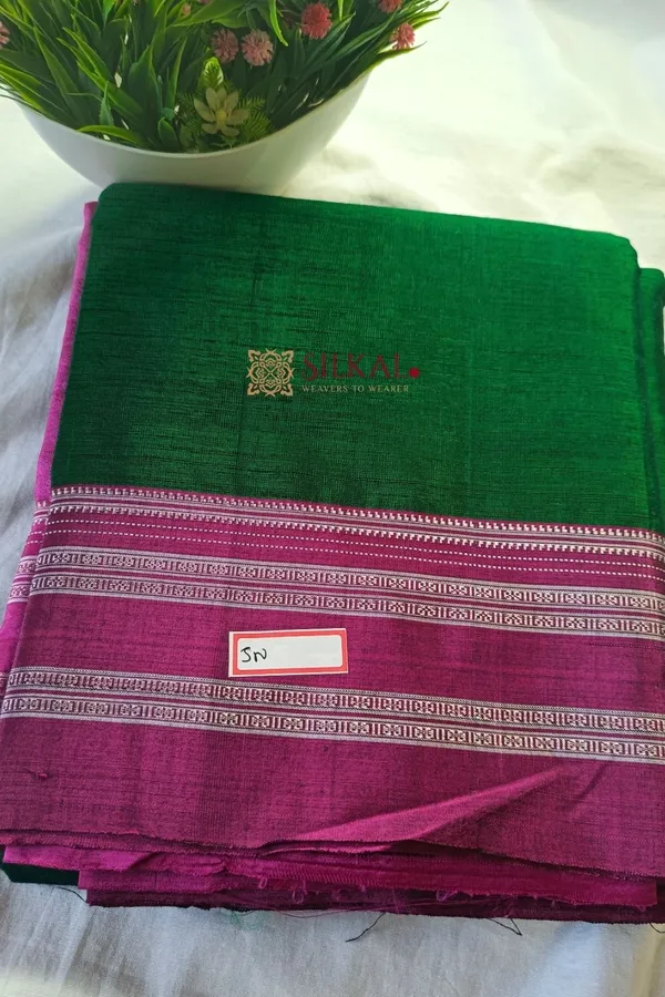 Ilkal_Handloom_Viscose_Cotton_Silk_Special_Gayatri_Border_Saree_Code-_SKL1018