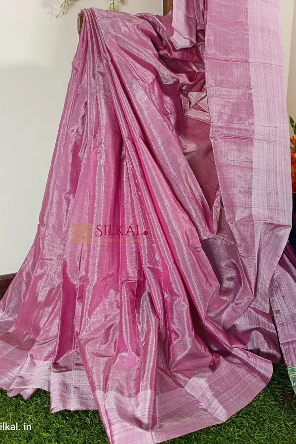 Ilkal_Handloom_Viscose_Cotton_Silk_Chikki_Paras_Border_Saree_Saree_Code-_SKL1104