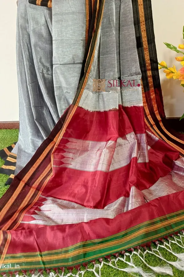 Ilkal_Handloom_Viscose_Cotton_Silk_Special_Gayatri_Border_Saree_Saree_Code-_SKL1591