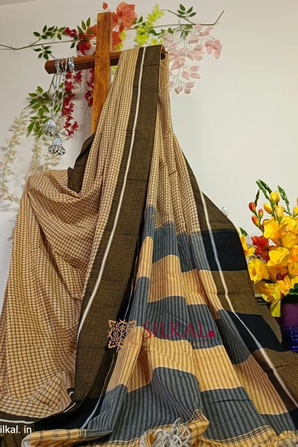Patteda_Anchu_Pure_Cotton_Handloom_Saree_Saree_Code-_SKL1522