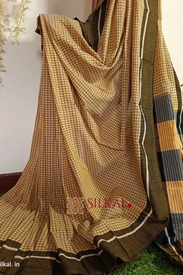 Patteda_Anchu_Pure_Cotton_Handloom_Saree_Saree_Code-_SKL1522